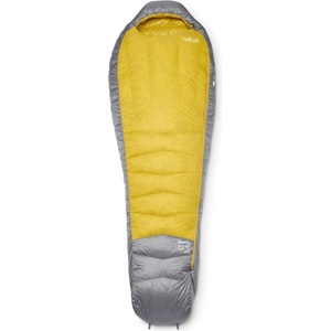 Rab Дамски пухен спален чувал Rab Women's Neutrino -12C / 10F Down sleeping bag - Zinc / Dark Pollen - размер Long (513-1941-0112) Спален чувал