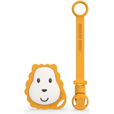 Matchstick Monkey Flat Face Teether & Soother Clip подаръчен комплект Lion(за деца )