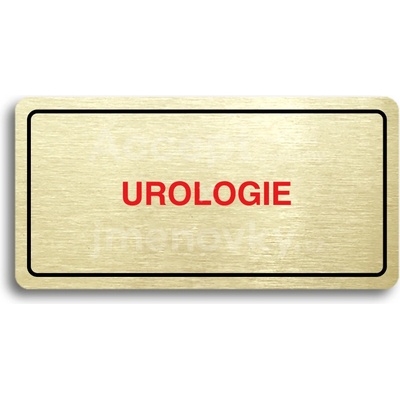 ACCEPT Piktogram UROLOGIE - zlatá tabulka - barevný tisk