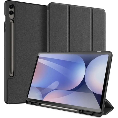 Dux Ducis Domo PU кожен калъф със стойка за Samsung Tab S10+ / S9+ / S9 FE+ - черен (6934913000762)