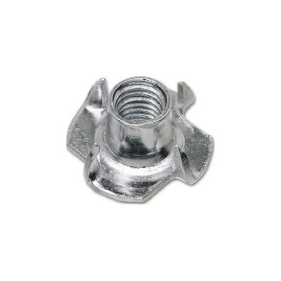 Narážecí matka M 4 x 8 pozink., se 4 naráž. hroty