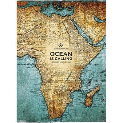 SHKOLYARYK Zošit zošitý formát A4 kockovaný Ocean is Calling zmiešané
