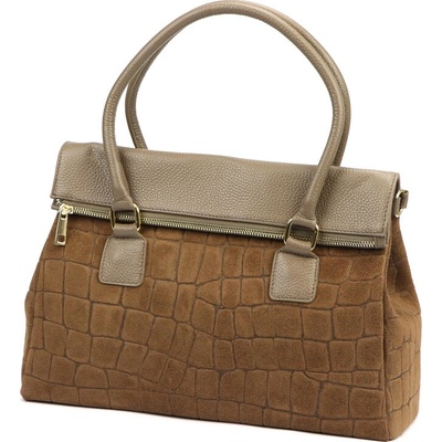 Camilla Dámská kabelka PREMIUM 10.015 MN CROCO taupe