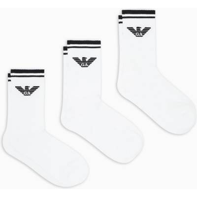 Giorgio Armani Чорапи Emporio Armani Men's Crew Socks - Wht/Wht/Wht