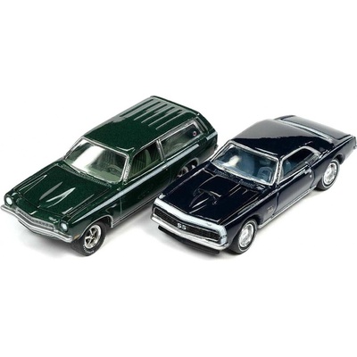 Johnny Lightning Chevrolet Camaro SS 1967 + Chevrolet Vega Stinger Wagon 1972 1:64