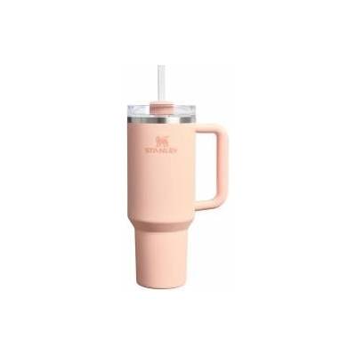 STANLEY 1913 Quencher H2.0 Flowstate Drinking Bottle with Straw 1.2L - Thermo Mug Cools Up to 11 Hours, 48 Ice Cooled - Thermos Bottle BPA Free Stainless Steel - Orange Cream - 100000115663