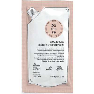 Mimare Reconstruction Shampoo rekonštrukčný šampón pre jemné a stredne pevné vlasy 9 ml
