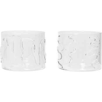 ferm LIVING Чаша за вода DOODLE 200 ml, комплект от 2 бр. , прозрачен, стъкло, ferm LIVING (FERM1104267322)