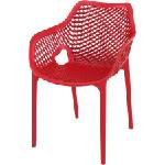 Bogdan Furniture Am Стол Еър xl червен полипропилен