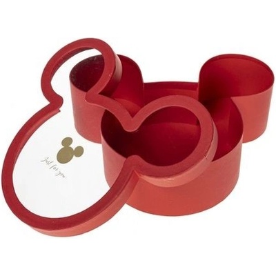 Flower Box Micky small – červená dárková krabička