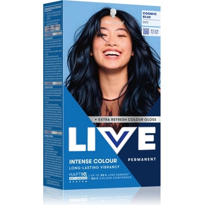 Schwarzkopf LIVE Intense Colour перманентната боя за коса цвят 090 Cosmic Blue