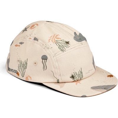 LIEWOOD Детска шапка с козирка LIEWOOD Kid's Rory Printed Cap - Sea Creature / Sandy - размер 55 cm (904-5591-0514)