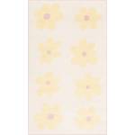 FD Детски килим в цвят слонова кост и жълто 100x170 cm Dazzy Vanilla - FD (5901760427739)