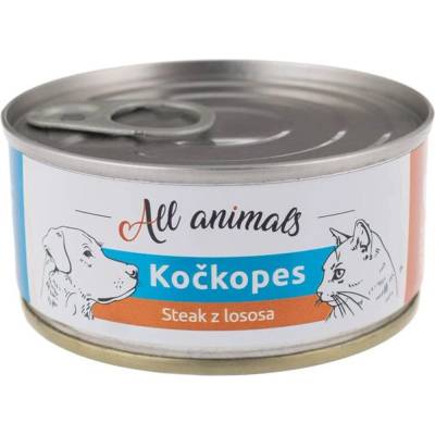 All Animals Adult kočkopes steak z lososa 100 g