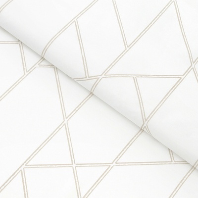 Goldea bavlnené plátno - geometrické línie na bielom 160 cm