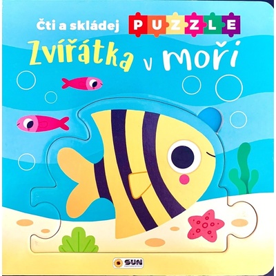 Zvířátka v moři Čti a skládej puzzle