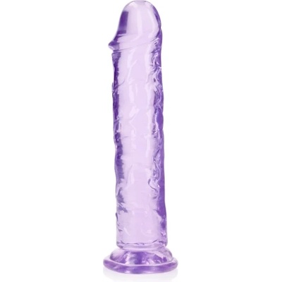 Shots Toys Джели дилдо Real Rock Crystal Clear 9" лилаво