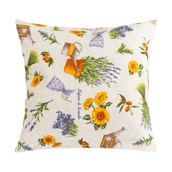 Bellatex EMA Levanduľa fialová žltá 45 x 45 cm