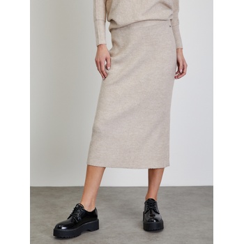 ZOOT. lab Бежова трикотажна миди пола без ръкави ZOOT. lab ZOOT. lab | Bezhov | ЖЕНИ | XS