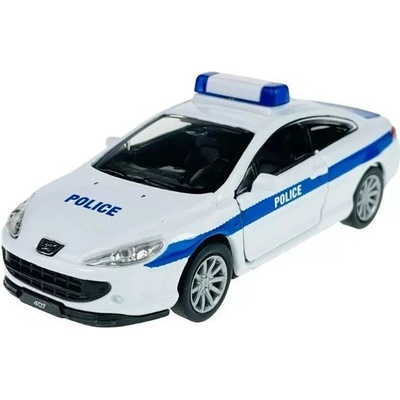 Welly City Duty: Policajné autíčko Peugeot Coupé 407 1:34
