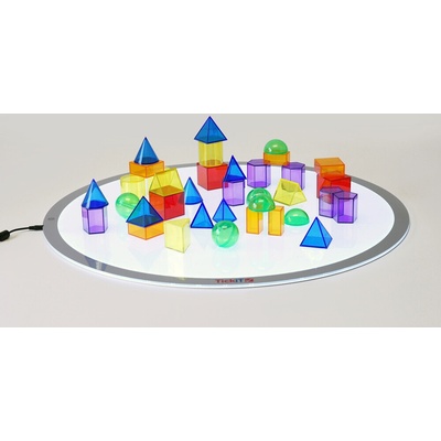 TickiT GEOMETRICKÉ TVARY PRŮHLEDNÉ 36 ks