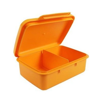 Česká výroba Olovrantový box Zdravá sváča komplet box Oranžová