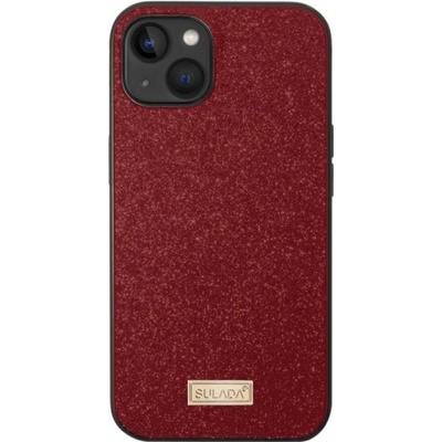 Sulada elegantné trblietavé iPhone 14 Plus - červené