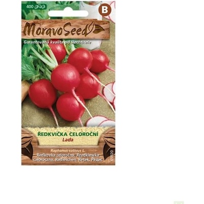 Semínka MoravoSeed Ředkvička celoroční LADA, červená, 400s