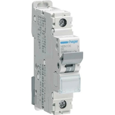Hager 1-pólový 6 A 400 V NBN106