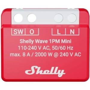 Shelly Wave 1PM Mini LR Смарт Z-Wave реле (3800238071936)