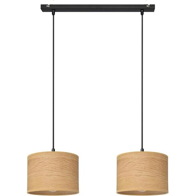 Пендел ALBA 2xE27/15W/230V кафява/черна (HE1416)