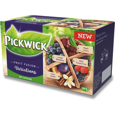 Pickwick Fruit Fusion ovocný čaj variace s jahodou 20 sáčků