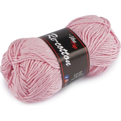 Bavlněná pletací příze Re-Cotton 50 g Varianta: 5 (81320) růžová sv., Balení: 1 ks 60451/156139/279816
