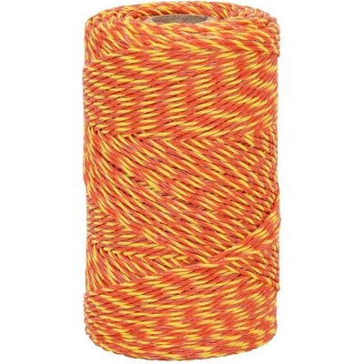 Fencee Lanko pro elektrický ohradník - průměr 2 mm - žluto-oranžové - délka 250 m
