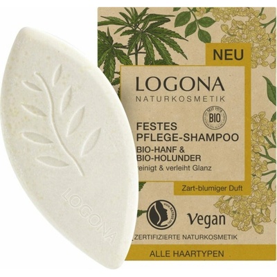 Logona Tuhý konopný šampon BIO bezinky 60 g