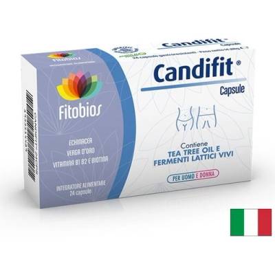 Fitobios Пробиотици + билки за чревен и вагинален баланс - Candifit®, 24 капсули (430314 FITO)