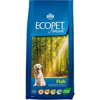 Ecopet Natural Пълноценна храна за кучета в зряла възраст ecopet natural fish 12 kg (pep120004s)