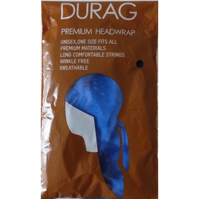 Blingstar Durag šátek Satén Royal blue královská modrá