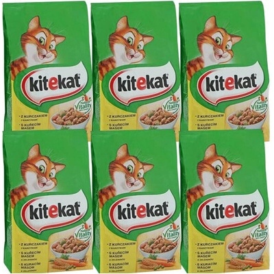 KITEKAT Sušené kuřecí maso a zelenina 6 x 0,3 kg – Hledejceny.cz