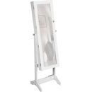 TecTake šperkovnice 2v1 se zrcadlem 400764 bílá