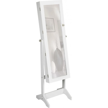 TecTake šperkovnice 2v1 se zrcadlem 400764 bílá