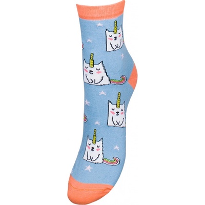 Dámske ponožky Like Unicorn modrá bledá