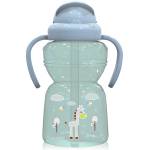 Lorelli Спортна бутилка с дръжки Lorelli - Animals, 325 ml, Mint Green (10200770004)