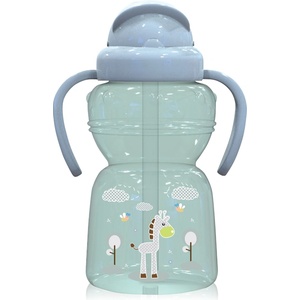 Lorelli Спортна бутилка с дръжки Lorelli - Animals, 325 ml, Mint Green (10200770004)