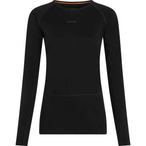 Icebreaker Women Merino 200 ZoneKnit LS Crewe Размер: L / Цвят: черен