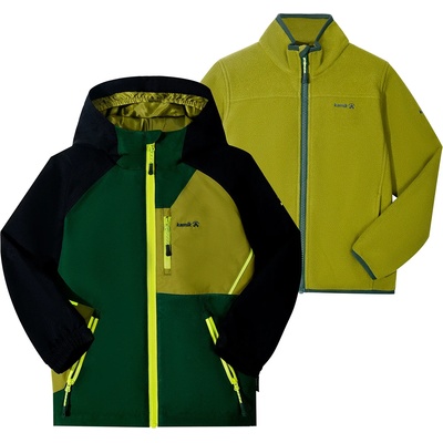 Kamik Детско 3-в-1 яке Kamik Kid's Silas Waterproof jacket - Green / Black - размер 104 (EU) (703-5363-0213)