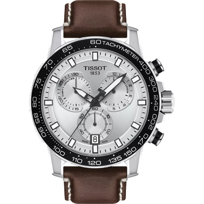 Tissot Мъжки часовник Tissot Supersport Chrono 45.5mm 125.617. 16.031. 00, Кафяв / Бял (TIS125.617.16.031.00)