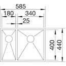 Image 1 of BLANCO ZEROX 340/180-U (521614)