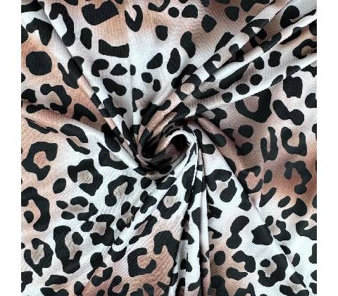 Elastický úplet na legíny a dresy - Leopard