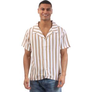HUGO BOSS Regular Fit Beach Shirt - Natural